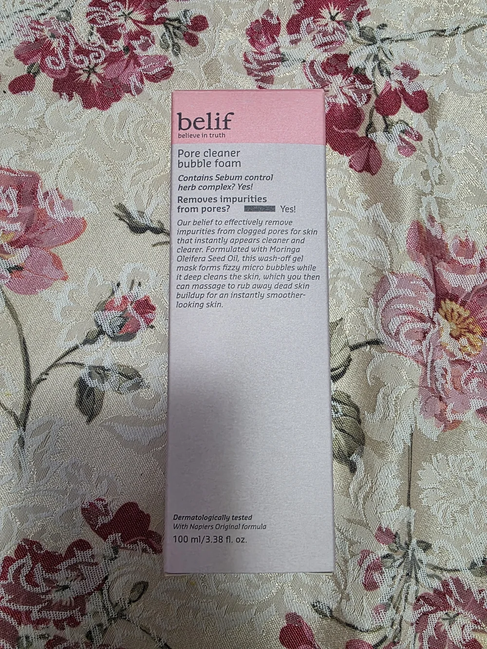 belif Pore Cleaner Bubble Foam - Pink Exfoliant